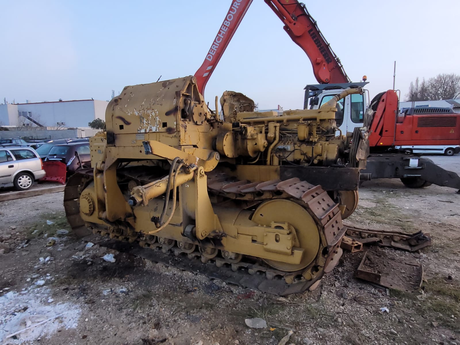 Découpe de véhicule agricole