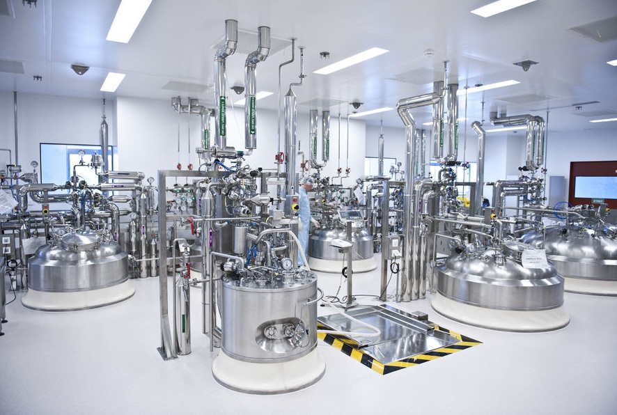 Zone sensible en usine pharmaceutique